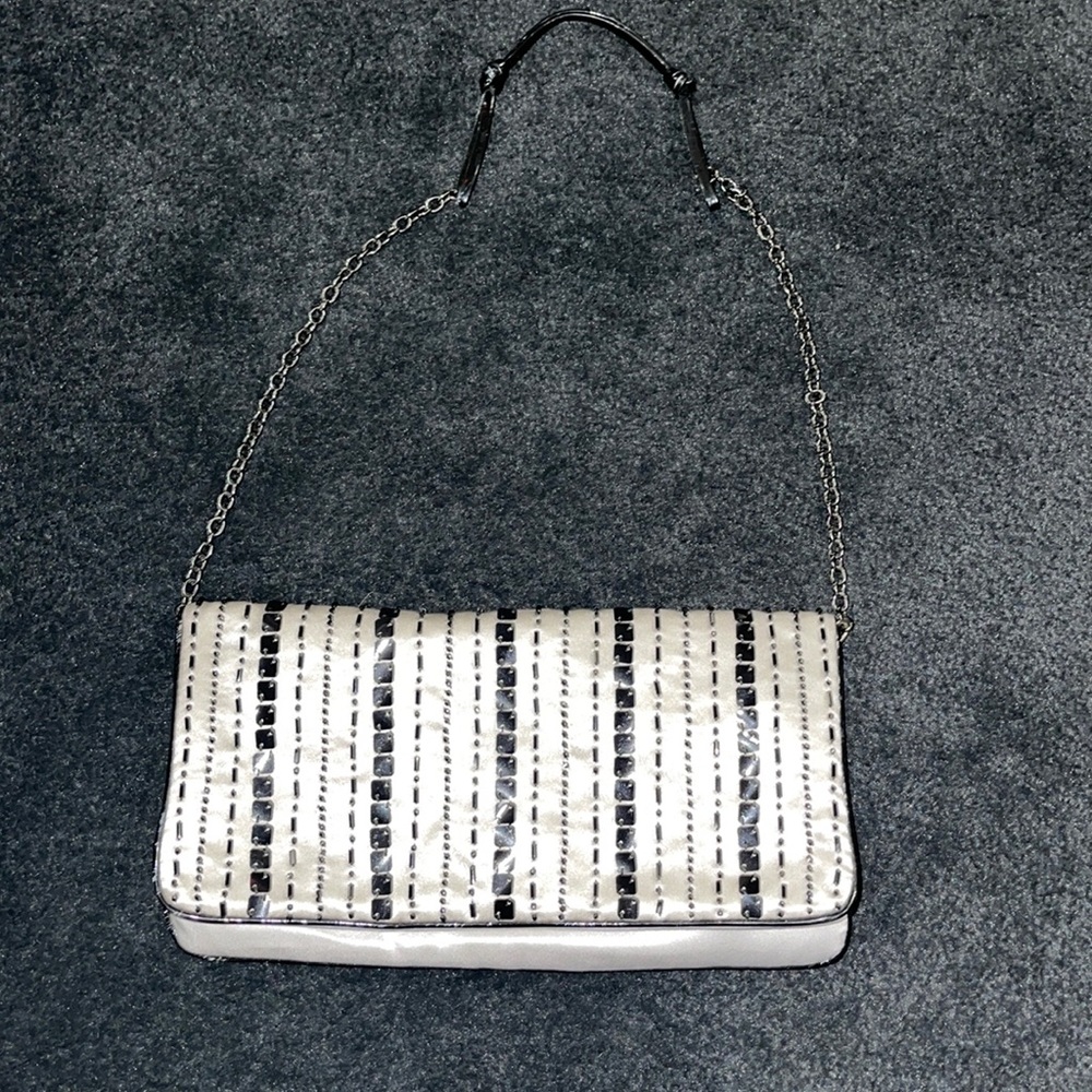 PRADA satin beaded evening bag